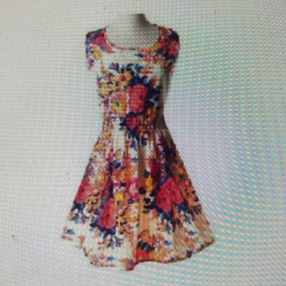 Flower Floral Women’s Fashion Dresses  S/M/L/XL - Picture 5 of 7